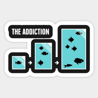 Funny Fish Aquarium Addiction Sticker